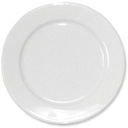 64378 Athena Hotelware Wide Rimmed Plate - 254mm 10" (Box 12)