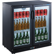 63240 Polar Double Door Back Bar Chiller Hinged